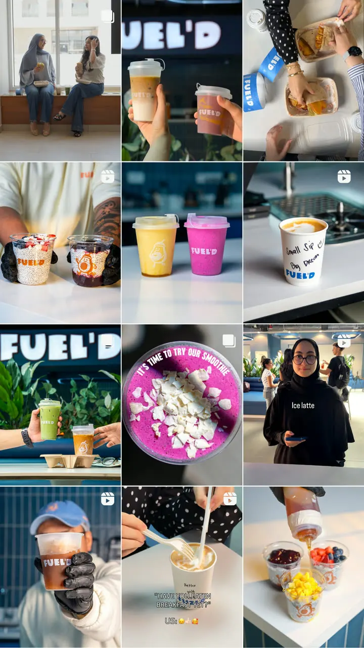 Fuel'd Instagram grid, August, twelve more tiles